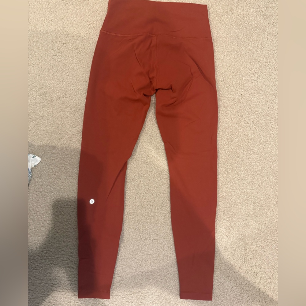Lululemon Rust Red Leggings
